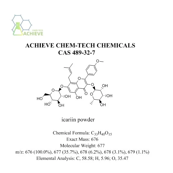 Icariin Powder CAS 489-32-7