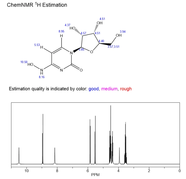 N(4)-hydroxycytidine NMR | Shaanxi BLOOM Tech Co., Ltd N(4)-hydroxycytidine NMR | Shaanxi BLOOM Tech Co., Ltd
